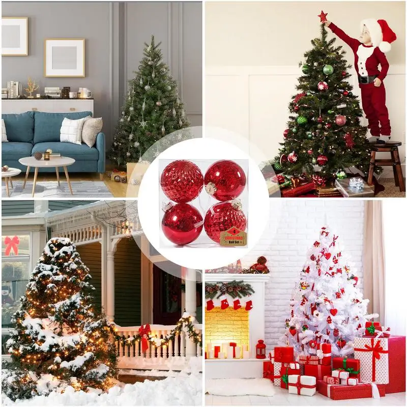 Frohe Weihnachten Ball bruchs ichere Ornamente Glitzer Kugeln Baum hängen Anhänger Bälle für Familien feier Hochzeit Dekorationen