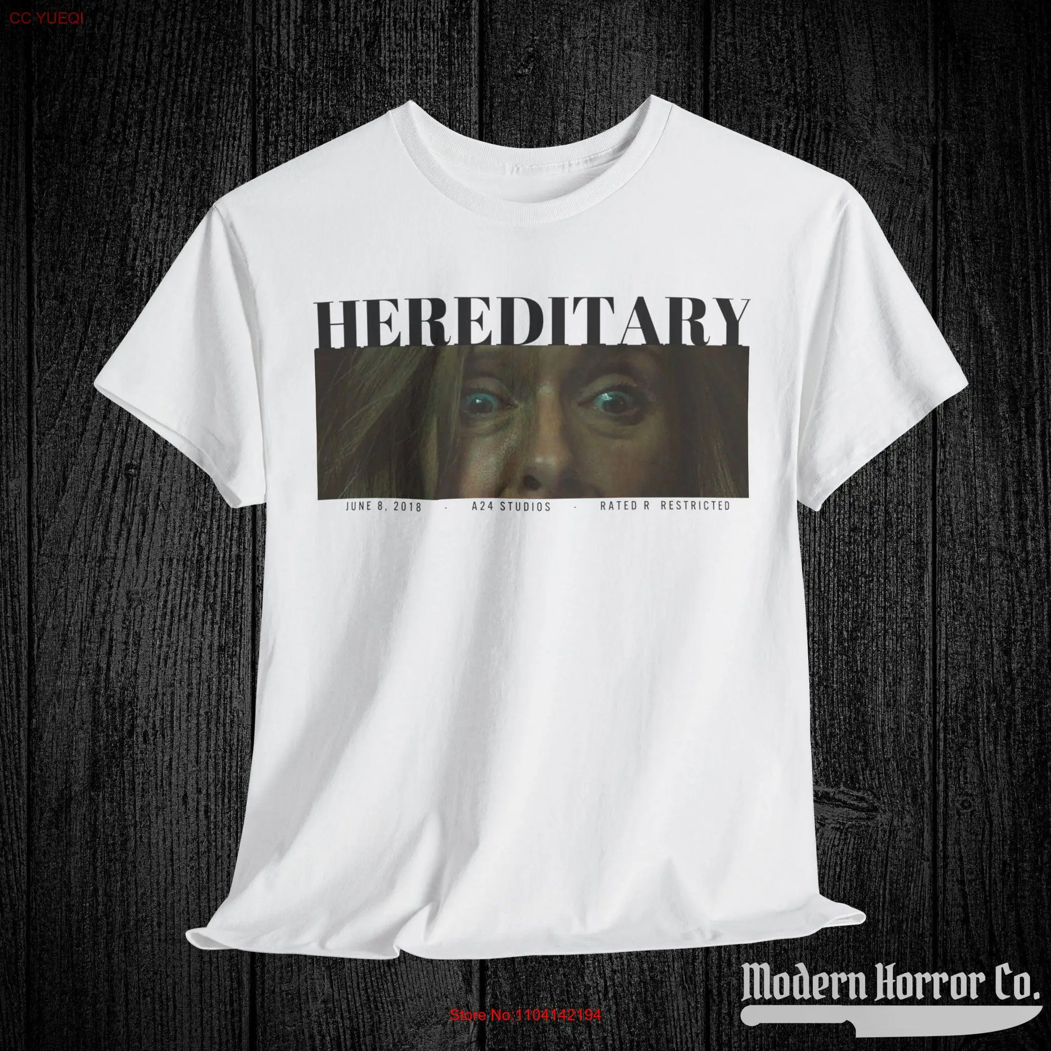 HEREDITARY Inspired A24 T Shirt Spooky Horror Movie Fan Apparel Vintage Halloween Costume Creepy Scream Queen Top