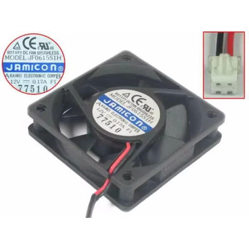 

Jamicon JF0615S1H DC 12V 0.17A 60x60x15mm 2-wire Server Square Fan