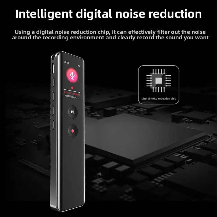 Recording pen new debut metal high definition noise reduction multi-language intelligent lossless one-click recording pen