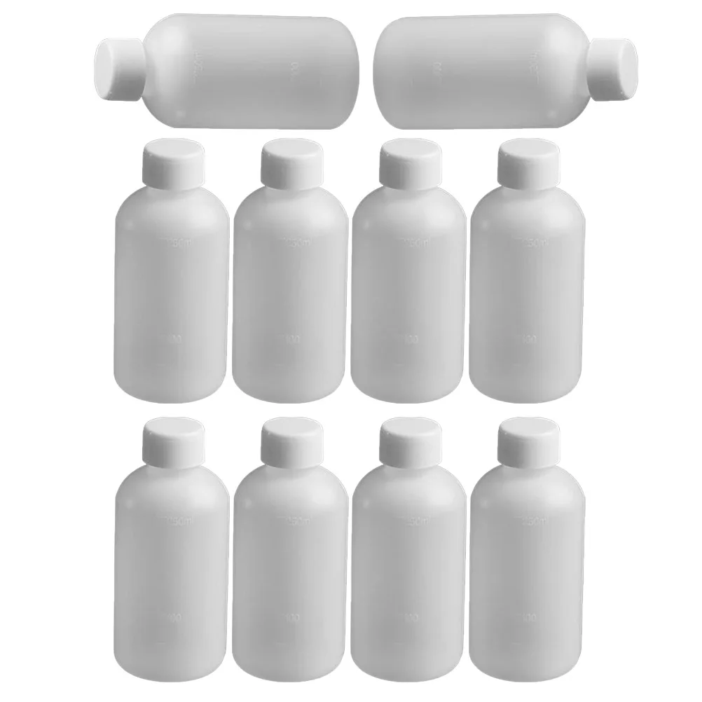 

1Set 250ml Leakproof Reagent Bottle Acid Alkali Resistant Narrow Mouth Thickened Plastic Liquid Storage Container
