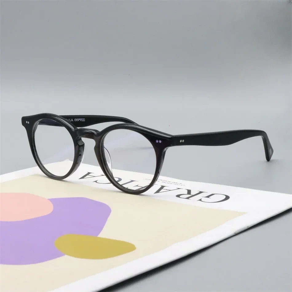 Romare Retro Vintage Eyeglasses Frame Men OV5459U Round Myopia Prescription Glasses Women Optical Brand Glasses Frame Eyewear