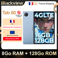 Blackview Tab 80 [No EU Charger] 8GB RAM + 128GB ROM Android 13 Tablet Octa-Core 8MP + 13MP Camera 7680mAh 4G Dual SIM