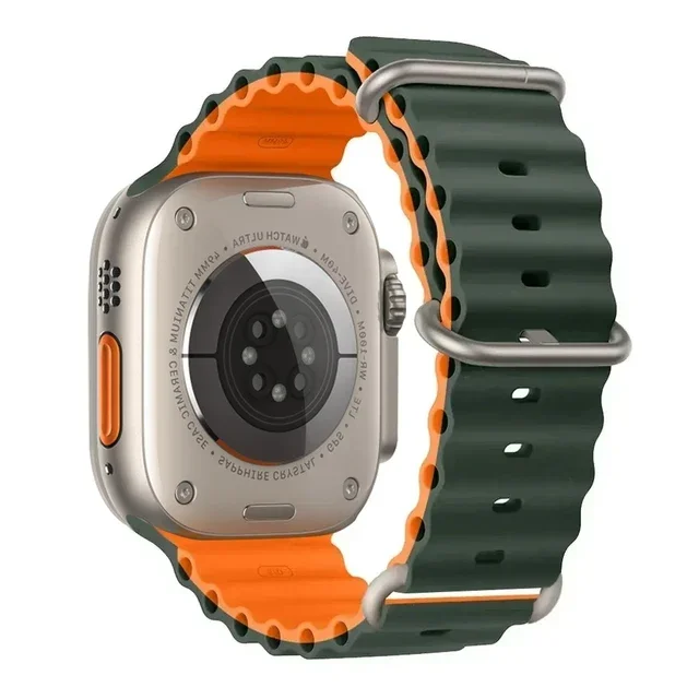 Ozeanarmband für Apple Watch Ultra 2 Band 49 mm 10 9 8 7 45 mm 41 mm Silikonarmband Armband iWatch 6 5 4 3 SE 44 mm 40 42 mm Band