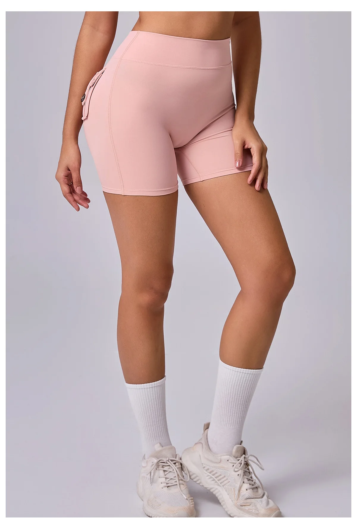 ヨーロッパとアメリカのリア V ツーリングポケットヨガリンクルスキニー尻ショーツサイクリング桃尻フィットネスショーツ