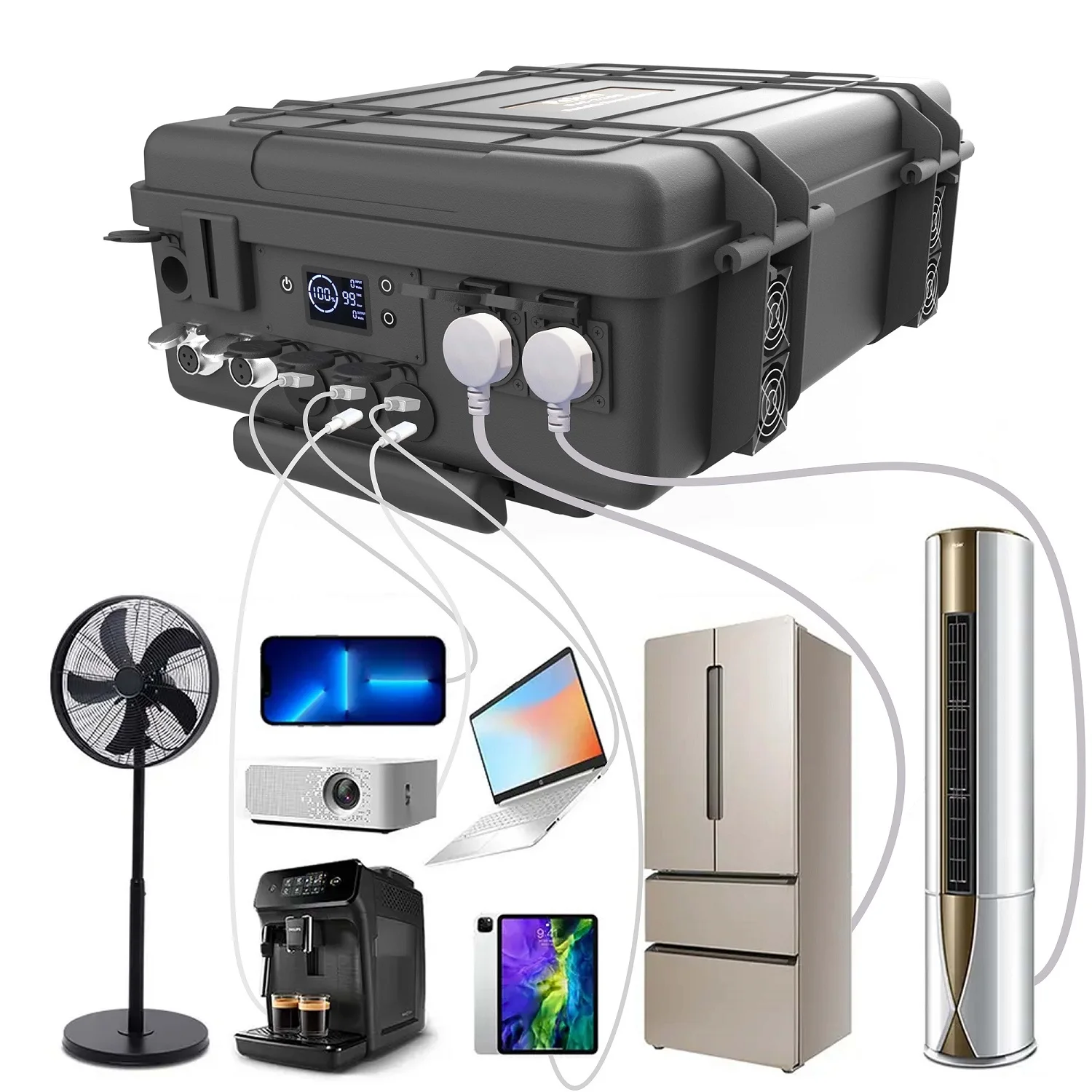IP58 Waterproof Solar Traffic Display Screen, High Brightness Outdoor Flexible Standing Trailer Module