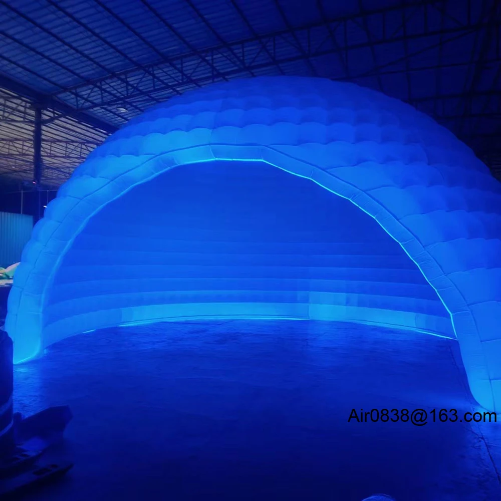 Outdoor Air Inflatable Igloo Dome Tent With Led Lights Inflatable Dome House Shelter For Party Wedding Events And Conferences