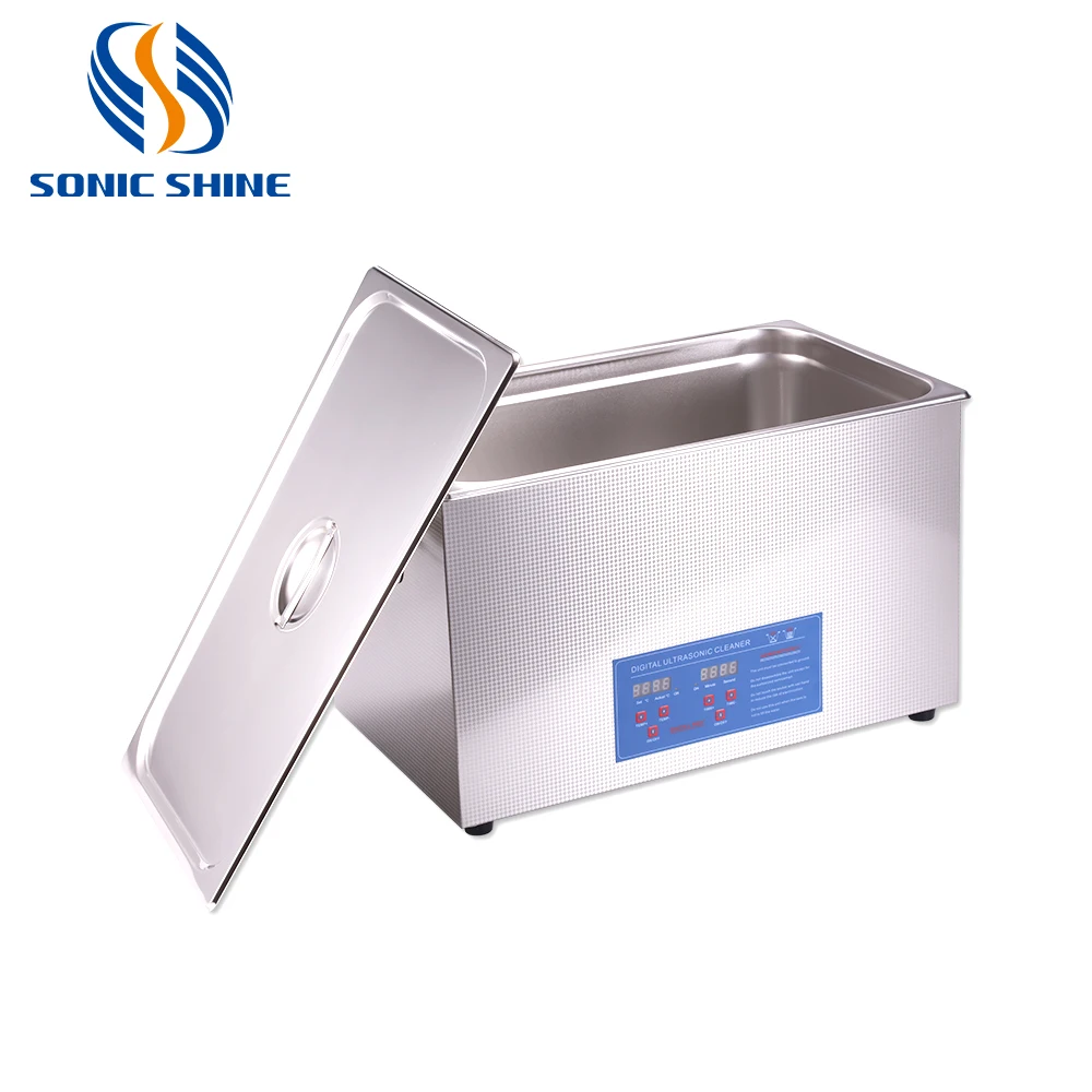 SN-80A 22L Ultrasonic Cleaning Machine Industrial Heat Set For DPF Engine Parts Electric Oil Degreaser New Condition