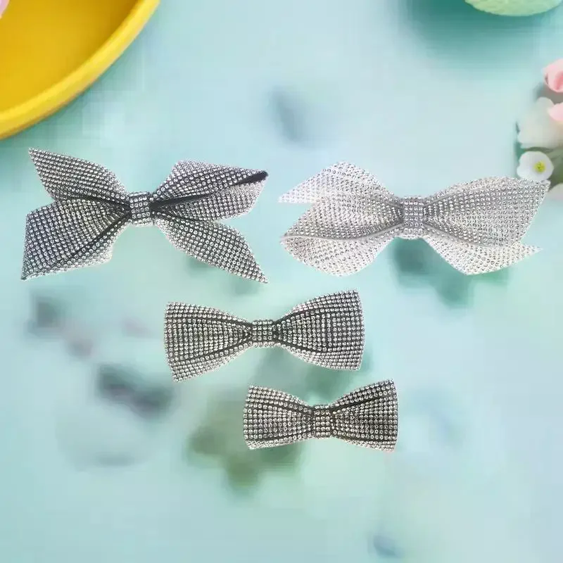 Upscale Rhinestone-Embellished Bow Knot Brooches for Women and Unisex, Ideal for Parties and Banquets or as Backpack Accents