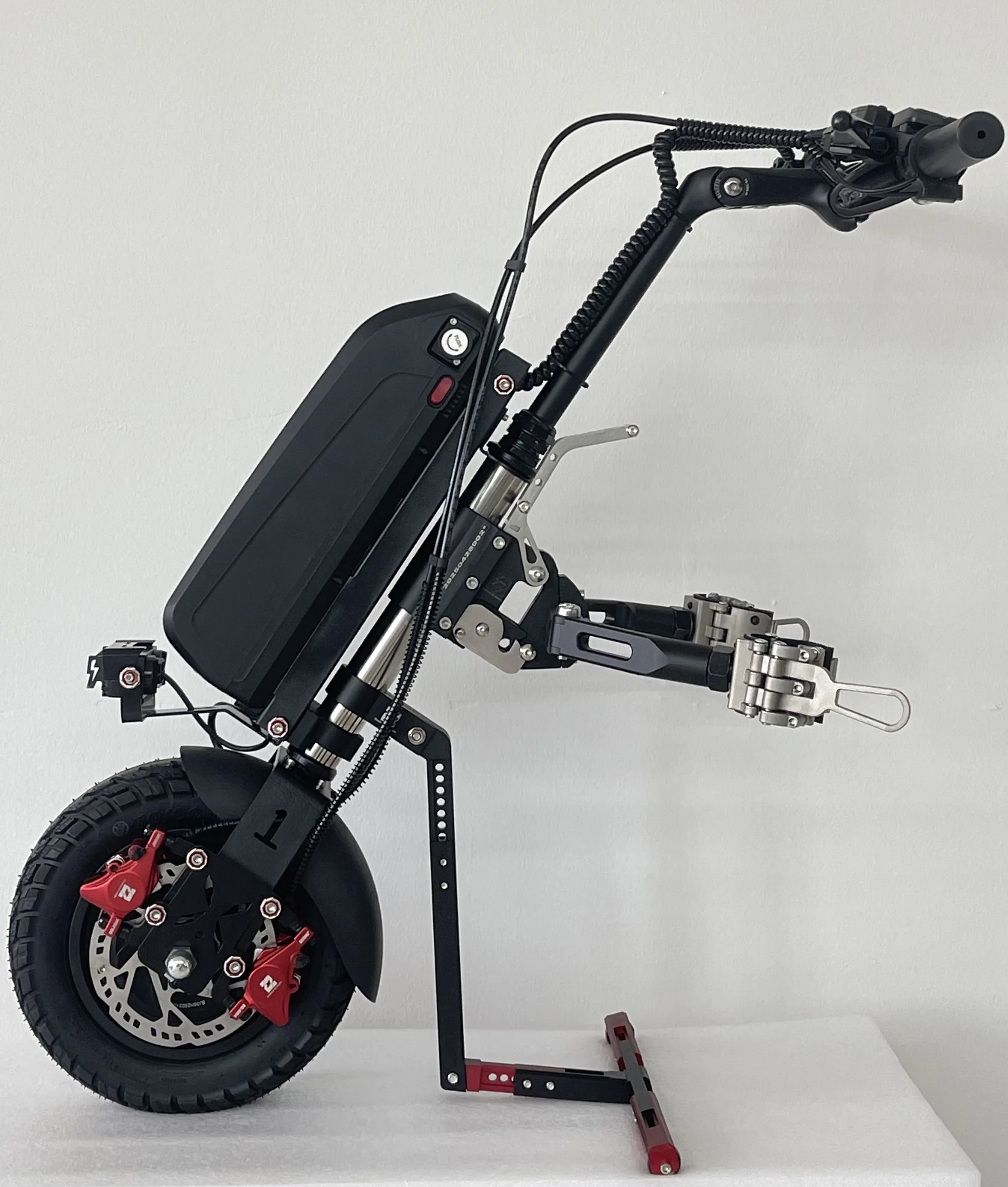 Drop Remote Control 1 Year Powerful Electric Wheel-chair Trolley Motor Removable Lithium Ba-ttery Foldable Foot Drop Hospital