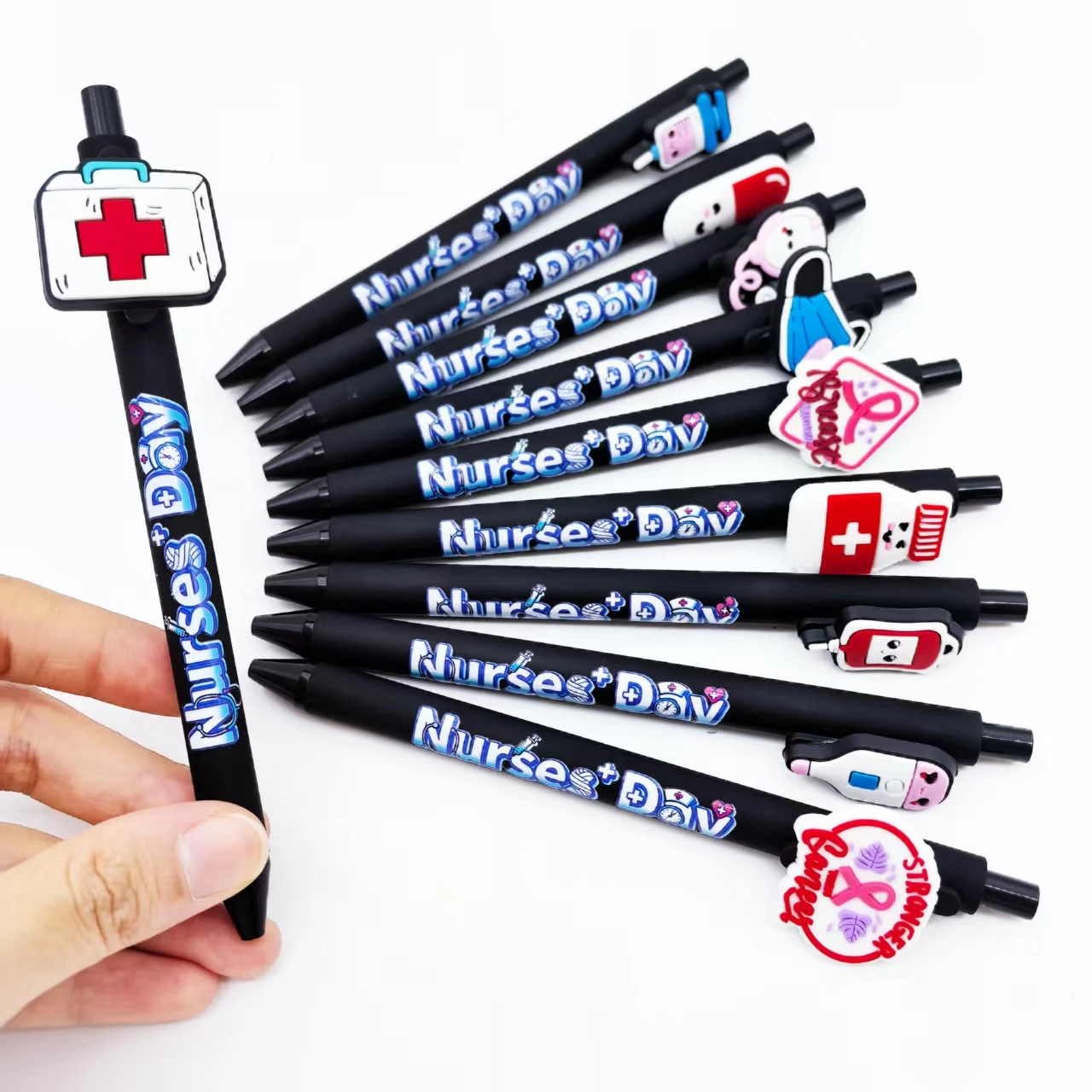 5 قطع/12 قطعة أقلام حبر جاف طبية سوداء، أقلام تسجيل طبية خاصة للأطباء، هدايا عيد الممرضات