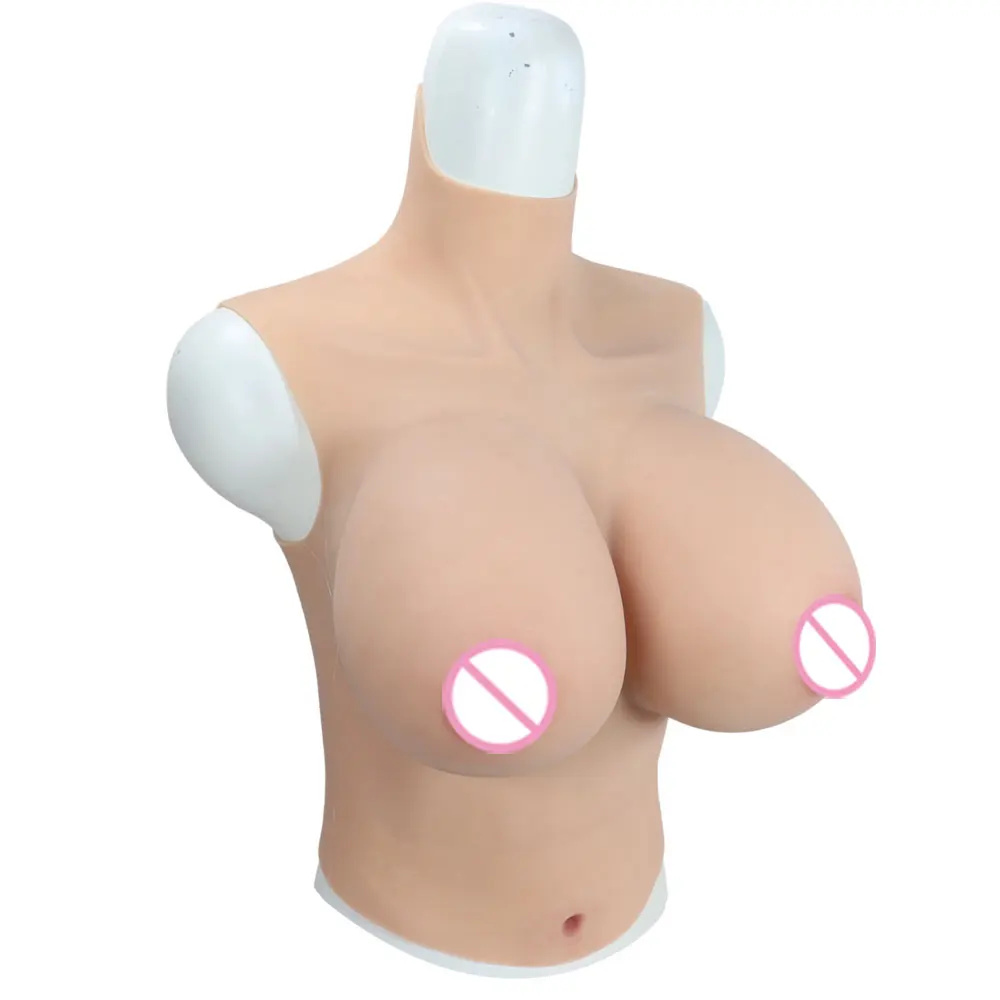 I K Cup Silicone Breast Forms Fake Tits False Boobs Chestplate Sexy Huge for Crossdresser Transgender Drag Sissy Cosplay Chest