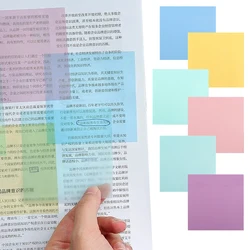 (4 Pack) 50 Pads/Pack Transparent 3x3 Inches Posted it Sticky Note Pads Notepads Posits School Stationery office Supplies
