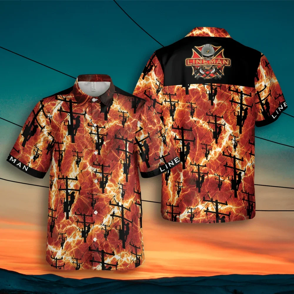 

Short manga shirt with 3D pink piglet print for men, sleepless summer shirt, Hawaiian style