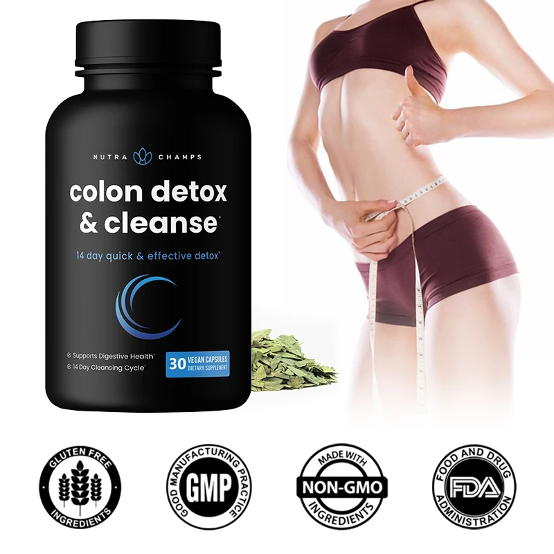 Colon Cleanse & Detox Supplement - Contains Probiotics and Digestive Enzymes To Relieve Constipation and Provide Energy