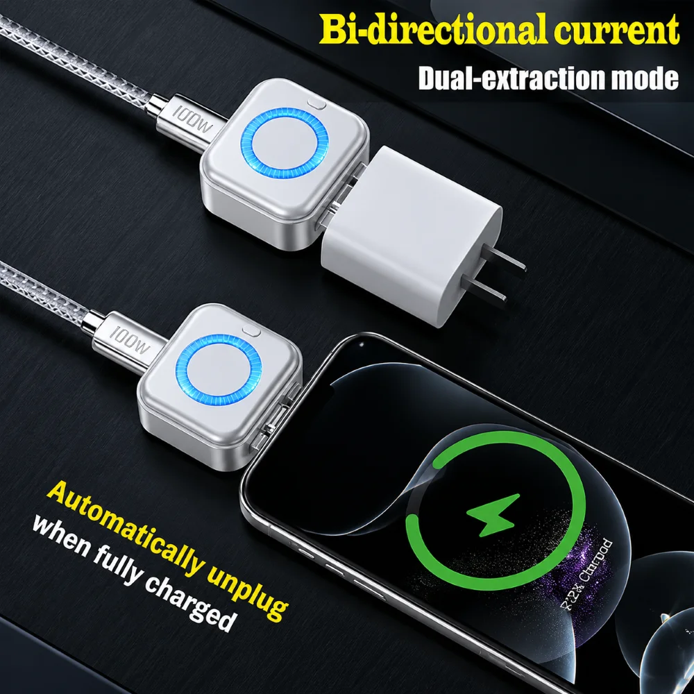140W PD Fast Charging Data Cable Automatic Power-Off Anti-Overcharge Protection Safe Charging Full-Capacity Separator For Phone