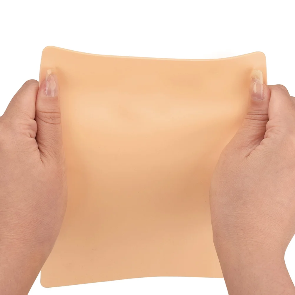 

Tattoos Practice Skin Silicone 1mm Thick Double-Sided Flexible Makeup Mannequin Reusable Artificial Skin Practice Board