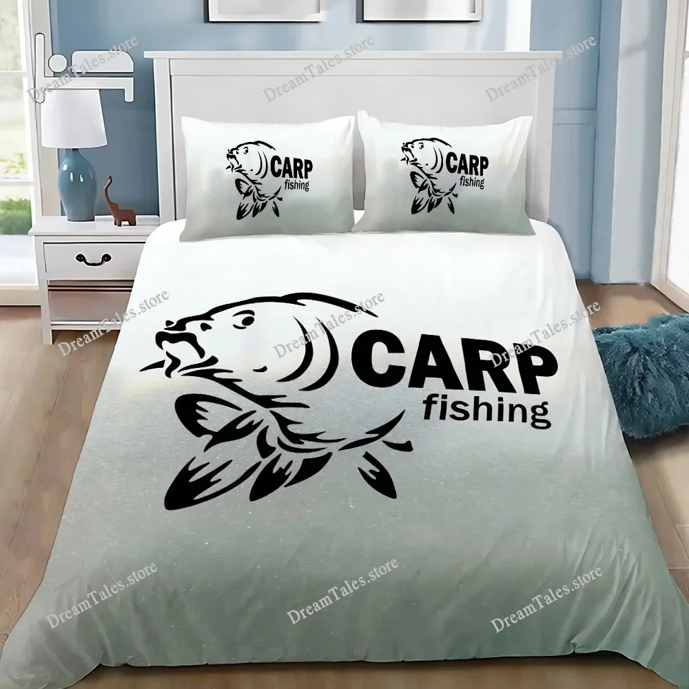 

Nash Fishing Logo Bedding Set Duvet Cover 3d Bedding Fashion Design Decoration King Duvet Cover Set Double Bed Set Bedding Sets3