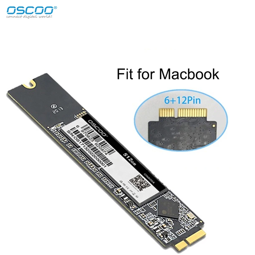 Imagem -02 - Ssd para Macbook Air Disco Rígido Atualização de Capacidade 256gb 512gb 1tb 2010 2011 A1369 A1370 Sata3