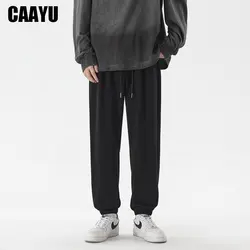 CAAYU Sweatpants Mens Pants Male Korean Man Loose Harajuku Black Casual Pants Streetwear Sport Trousers  Joggers Oversize Sports