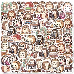 46pcs Cute Little Hedgehog Cartoon Graffiti Stickers DIY Decoration, Notebook, Suitcase, Guitar Classic Toy Waterproof PVC Decal