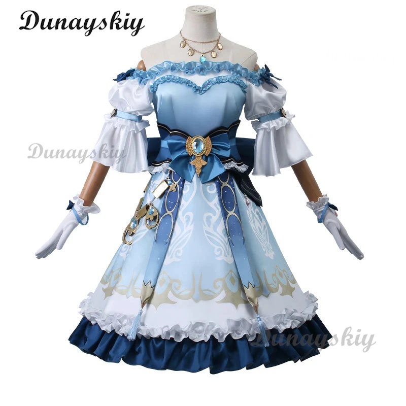 Costume de Cosplay Nilou Genshin Impact pour Femme, Perruque, Cheveux Rouges, Robe de Danseuse, Uniforme de Carnaval, Costumes d'Halloween Anime