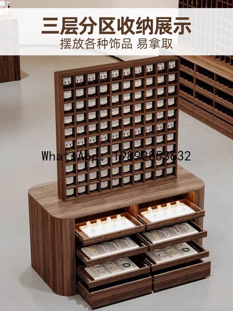 X5-21 Arc Jewelry Store Display Cabinet Necklace Rack Jewelry Grid Rack Earrings Hair Accessories Hair Clips Display Rack
