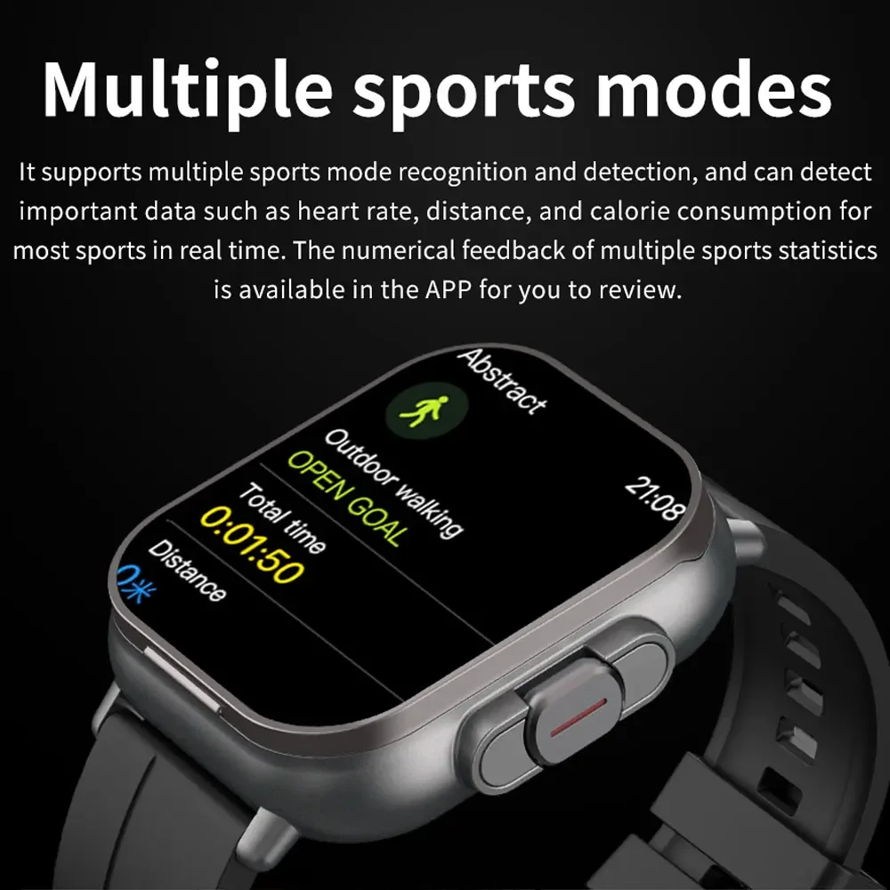 Smart Watch 2 in 1 With Earphone Smartwatch Bluetooth Call Men Watch Sports Track Heart Rate Monitor Play Music SmartWatch