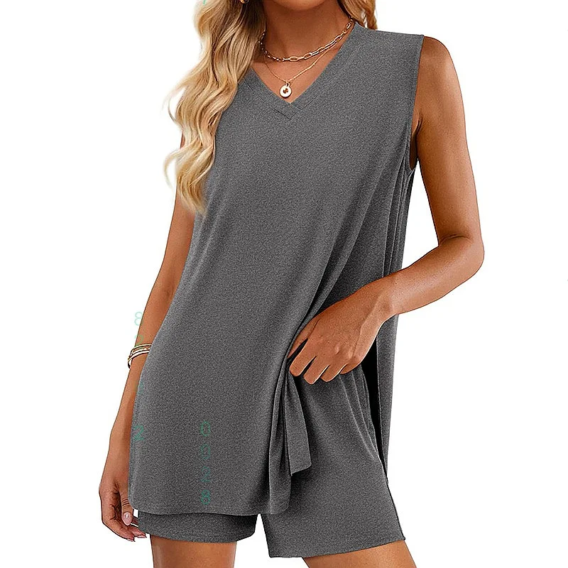 

Summer Matching Set for Women Shorts Two Piece Sets Casual Loose Lounge Wear Jumpsuit Playsuit