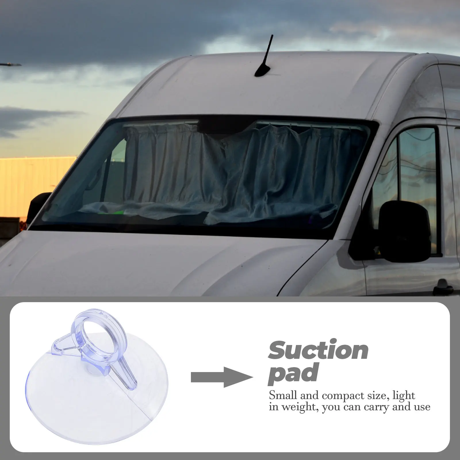 

100 шт. прозрачных присосок из ПВХ для солнцезащитных козырьков и окон, высокопрочные, с сильной фиксацией, для автомобиля и помещений