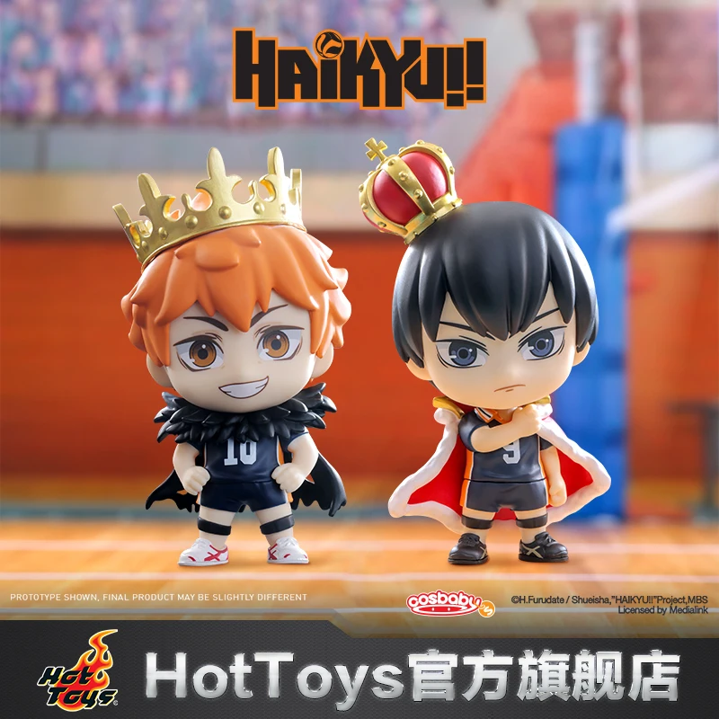 

Hot Toys Haikyuu！！ Shoyo Hinata Tobio Kageyama Cosbaby Mini Figure Set Anime Official Collectible Gift