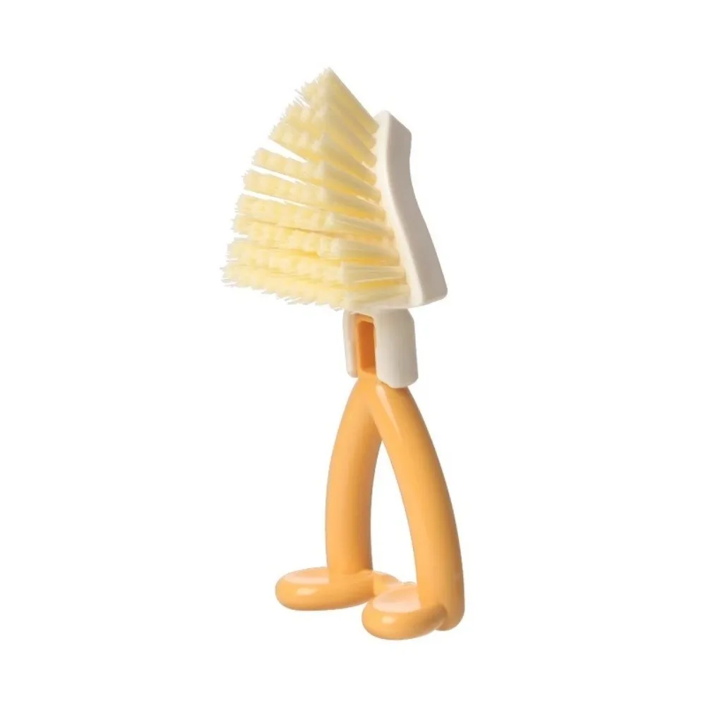 3pcs Ergonomic Short Handle Foldable Cleaning Brush Multifunctional Triangle Brush Crevice Cleaning Brush Kitchen Sink
