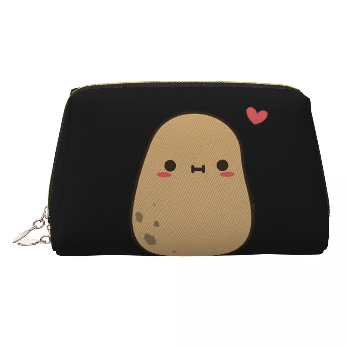 

Cute Potato In Love Women Cosmetic Bag Travel Makeup Organizer Pouch Toiletry Storage Dopp Kit Case