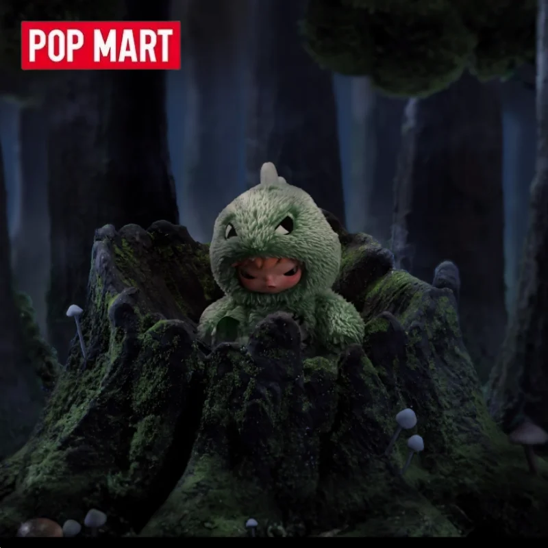 Image of POP MART Hirono Dino Plüschpuppen-Anhänger-Serie Blind-Box-Spielzeug Kawaii Anime Actionfigur Überraschung Echte Mystery-Box Geschenk