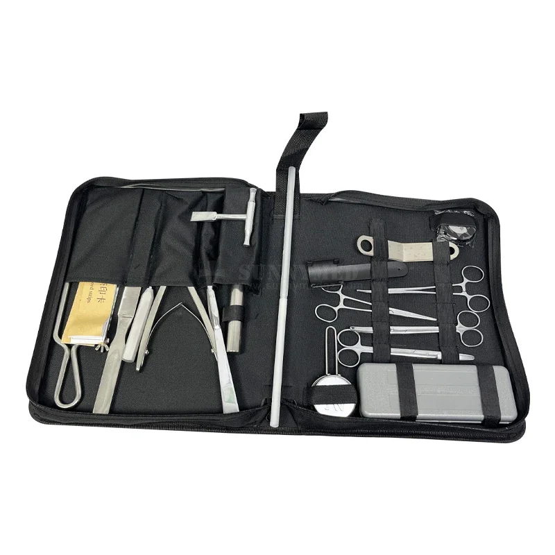 SY-XN11  Hot Selling Post Mortem Instruments Set Complete Post Mortem Kit for Small and Large Animal fast shipping