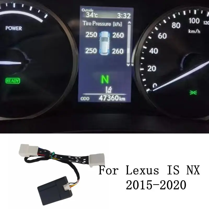 For Lexus IS NX NX200t NX300h Series 2015-2020 Car TPMS Tire Pressure Monitoring System Tire Pressure Display Security Alarm