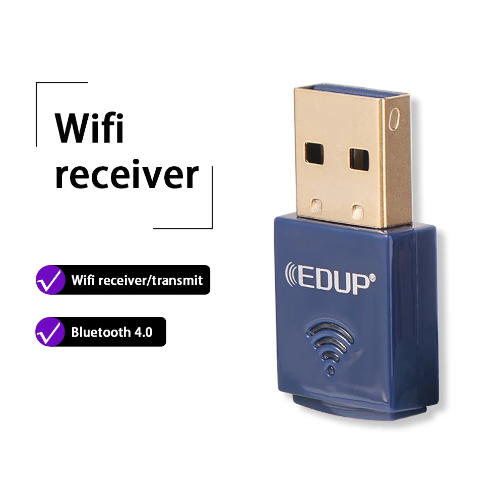 

Надежный мини-адаптер Wi-Fi 150 Мбит/с, Bluetooth 4.0, 2.4G USB-сетевая карта 2-в-1, беспроводной Wi-Fi приемник без драйверов для ПК/ноутбука