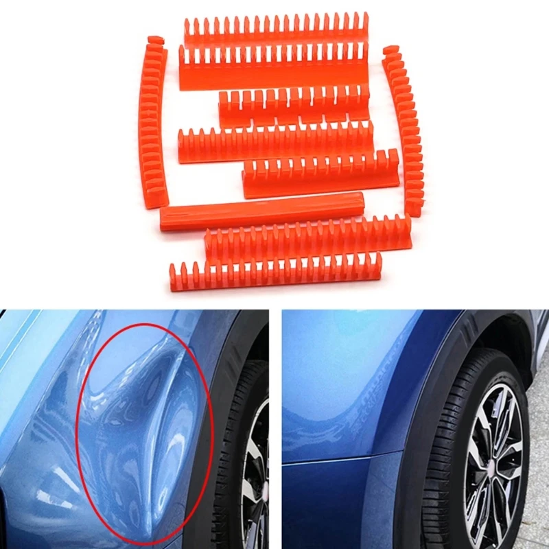 

Car Dent Puller Plastic Sheet Restoration Auto Body Dent Repair Tab Accessory Motorcycle Universal