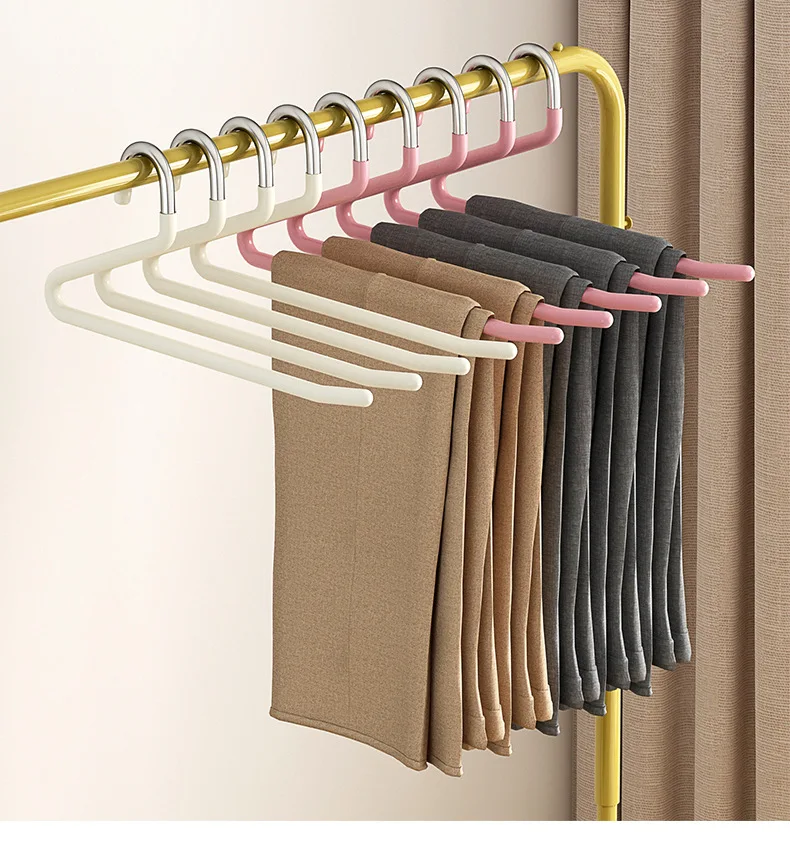 Perchero para Pantalones Tipo Ganso, Perchero Tipo Z Antideslizante, Perchero Especial para Colgar Pantalones sin Dejar Marcas, Organizador de Armario para Pantalones