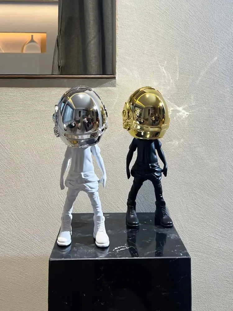 #￥Modern Creative Alien Figurines Ornaments,Home Decor,Abstract Characters,LivingRoomsDesk,Cartoon Sculptures,Resin Crafts Decor