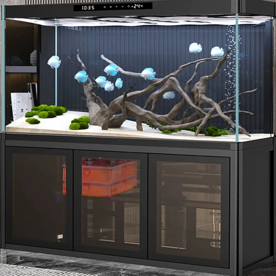 Panoramic Transparent Aquariu No Water Change Required Reception Desk Smart Integrated Cylinder Ffice Furniture Военное ДелоLJ40
