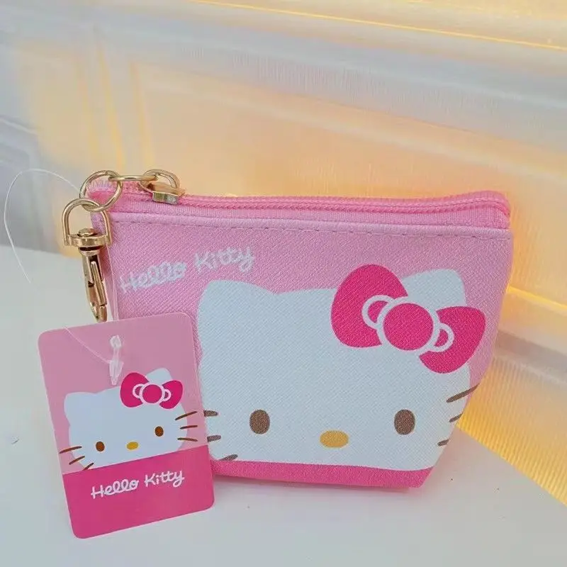 Sanrio Cinnamoroll Kuromi Anime Kawaii Coin Purse Hellokitty My Melody Cute Cartoon Storage Bag Portable Gift for Girls