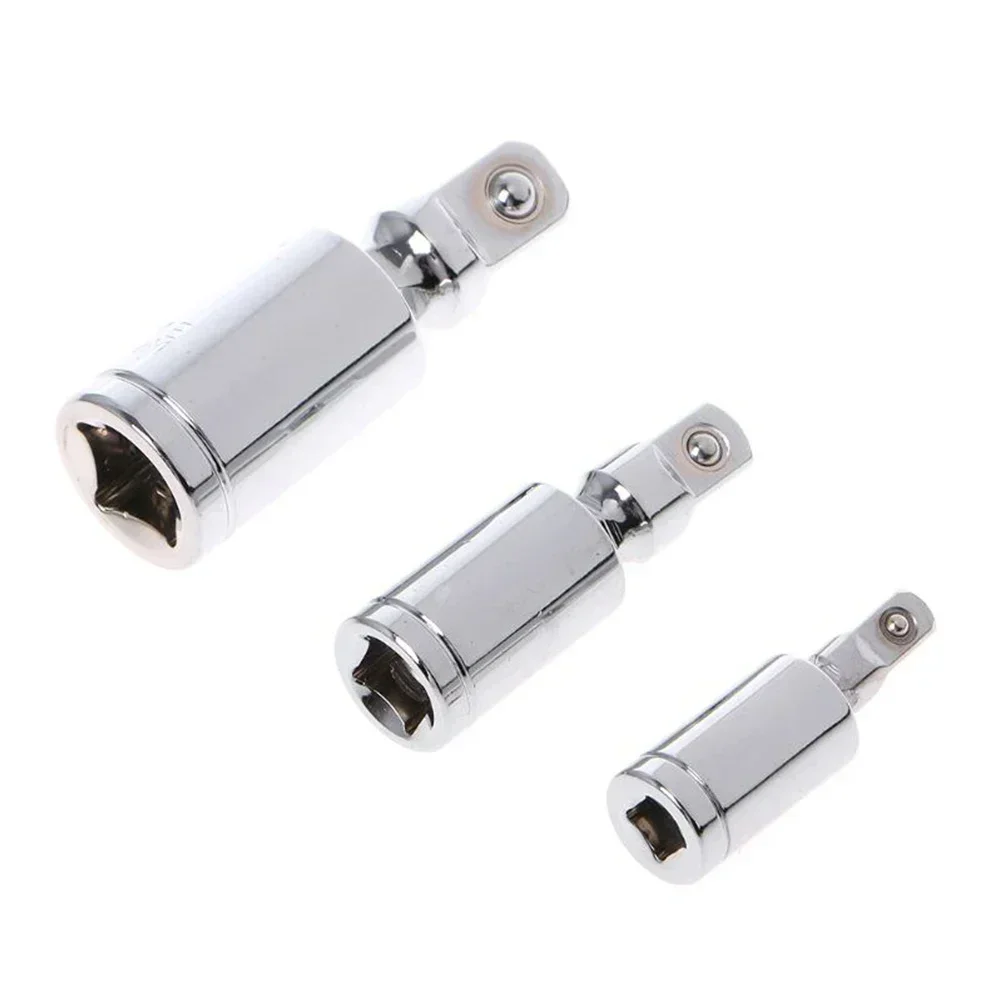 Universal Joint 360 Deg Ratchet Angle Extension Bar Socket Adapter Ratchet Wrench Socket Converter Sleeve Head Adapter 1/4