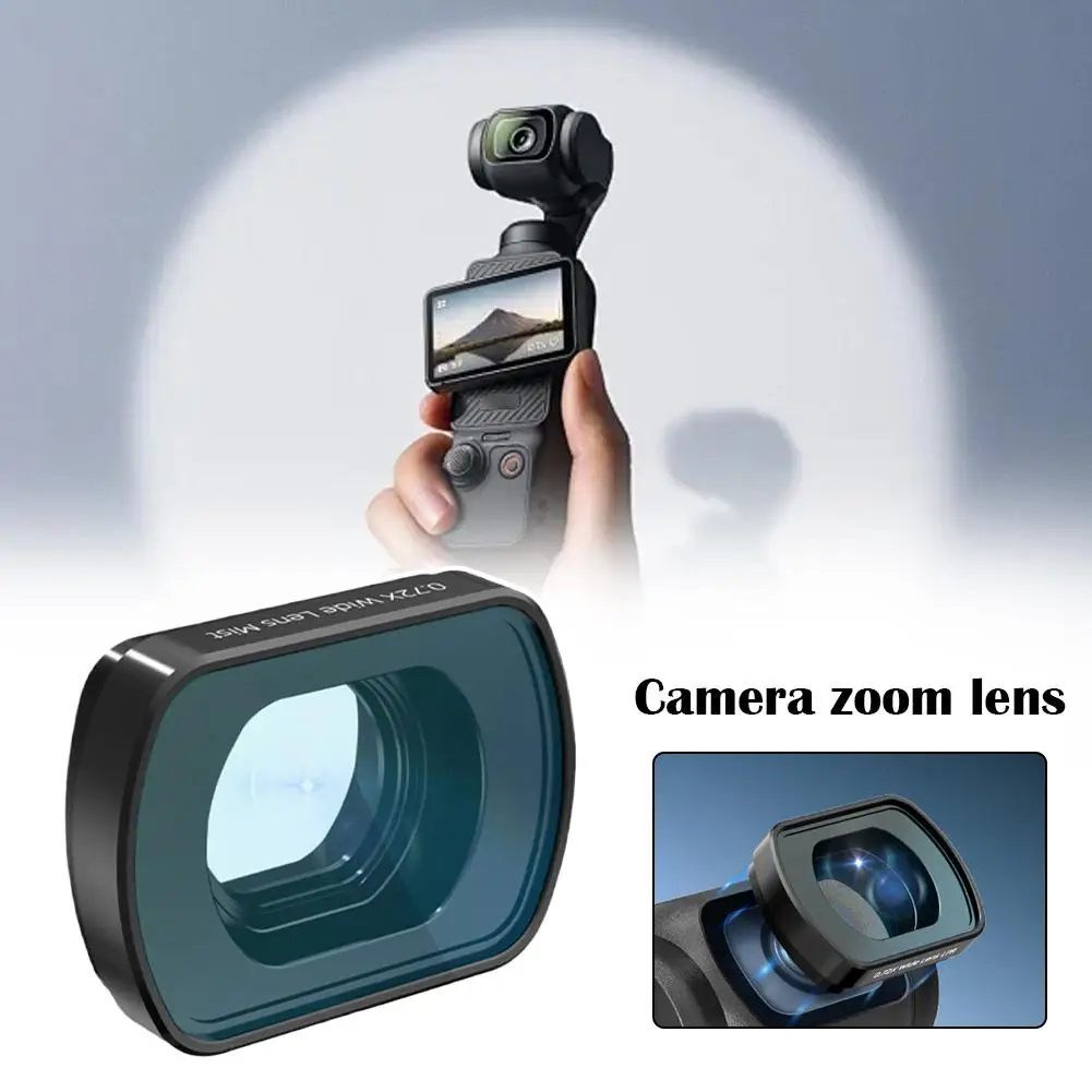 

For DJI Pocket 4 Magnetic Wide Angle Lens Beauty Vlog Shooting Accessory Optical External Lens External Camera Accessory