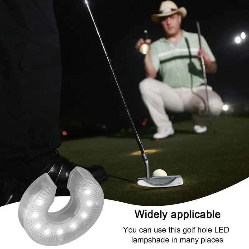 Glow Golf Hole Lights LED Putting Green Cup Lights Night Golf Hole Lights With Multi Mode For Outdoor Indoor