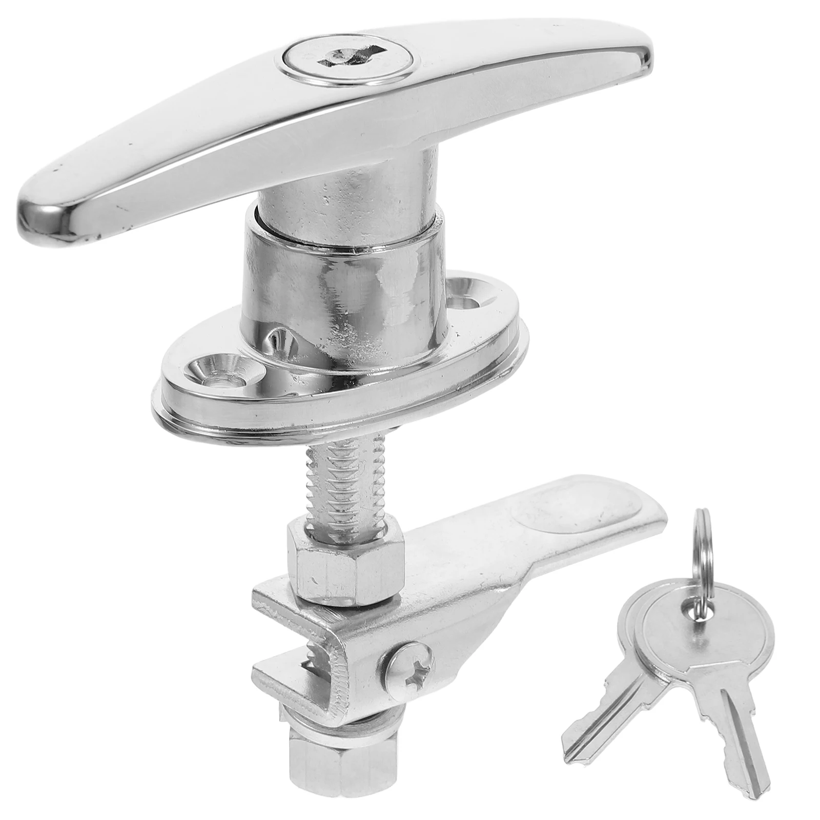 

T With Door Handle Set For Barn Gates Sheds Outdoor Weatherproof Metal Handle Lock Replacement Durable Security Door