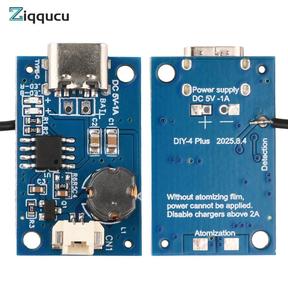 

Mini Humidifier Diy Kit DC 5V Usb Ultrasonic Nebulizer Humidifier Nebulizer Driver Module Type-C with Water Level Sensor