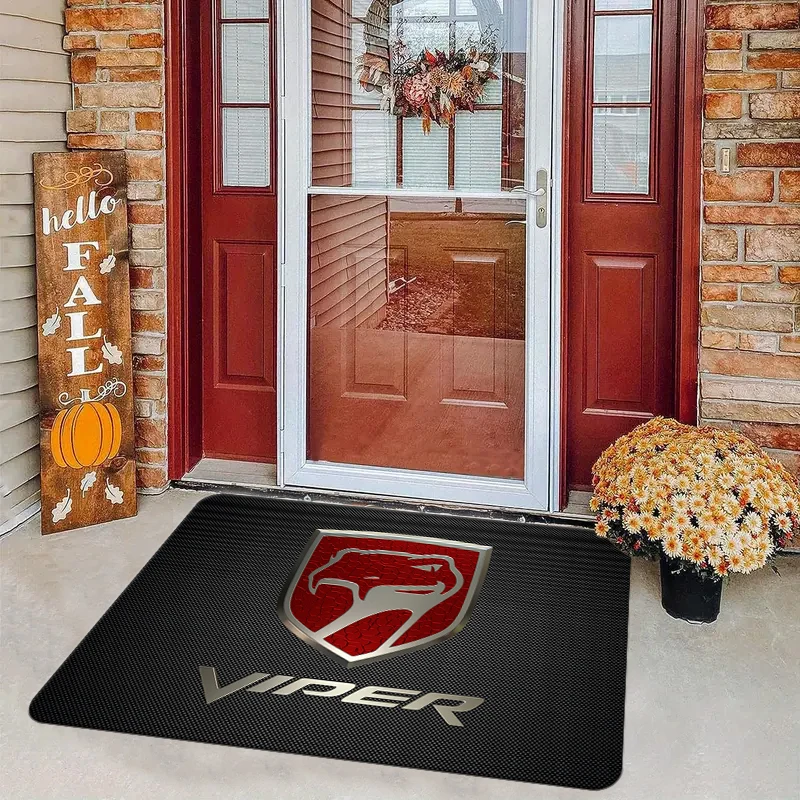 D-Dodges Viper Ram Racing Car Rug  Room Mat Custom Bedroom Carpet Kitchen Door Mat Entrance Door Can Be Custom Family Carpet