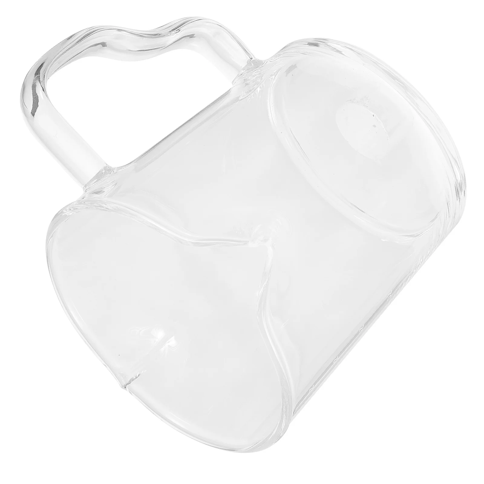 

Transparent Glass Double Spout Coffee Milk Pitcher 150ml Mini Creamer Container Small Glass Espresso Cup for Tea