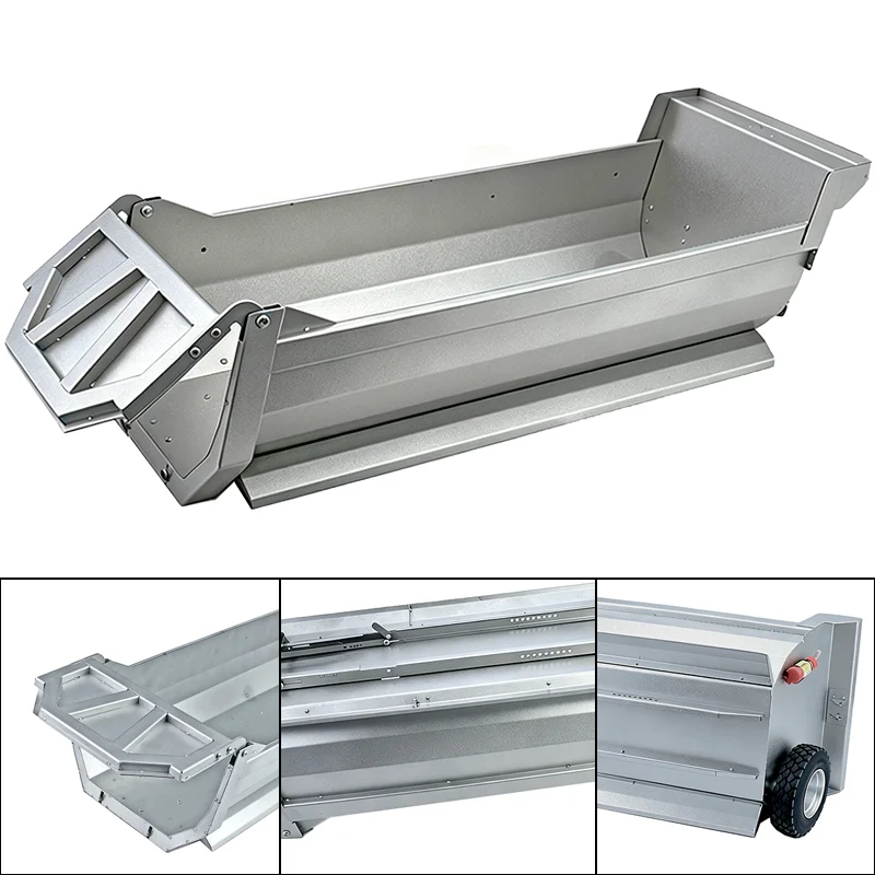 RC Truck Metal 6X6 8X8 Trailer Dump Body Dump Bed for 1/14 Tamiya for SCANIA 770S R620 for VOLVO FH16 ACTROS AROCS Accessories